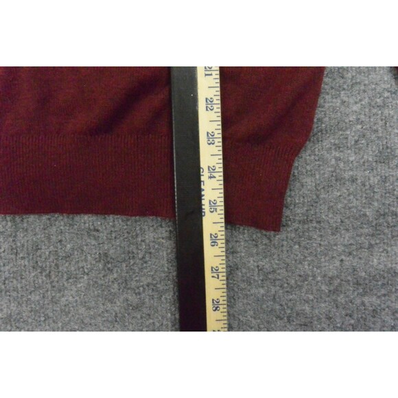 Vineyard Vines Sweater Mens Med Red Knit Quarter Zip Cashmere‎ Cotton - Picture 7 of 9
